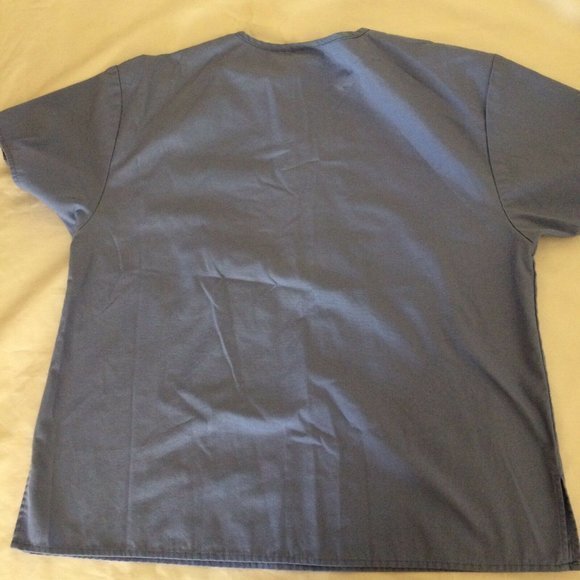 Dickies Scrub Light Blue Size Small Top  Medical Nurse Cotton Health Care Unisex - Picture 9 of 9